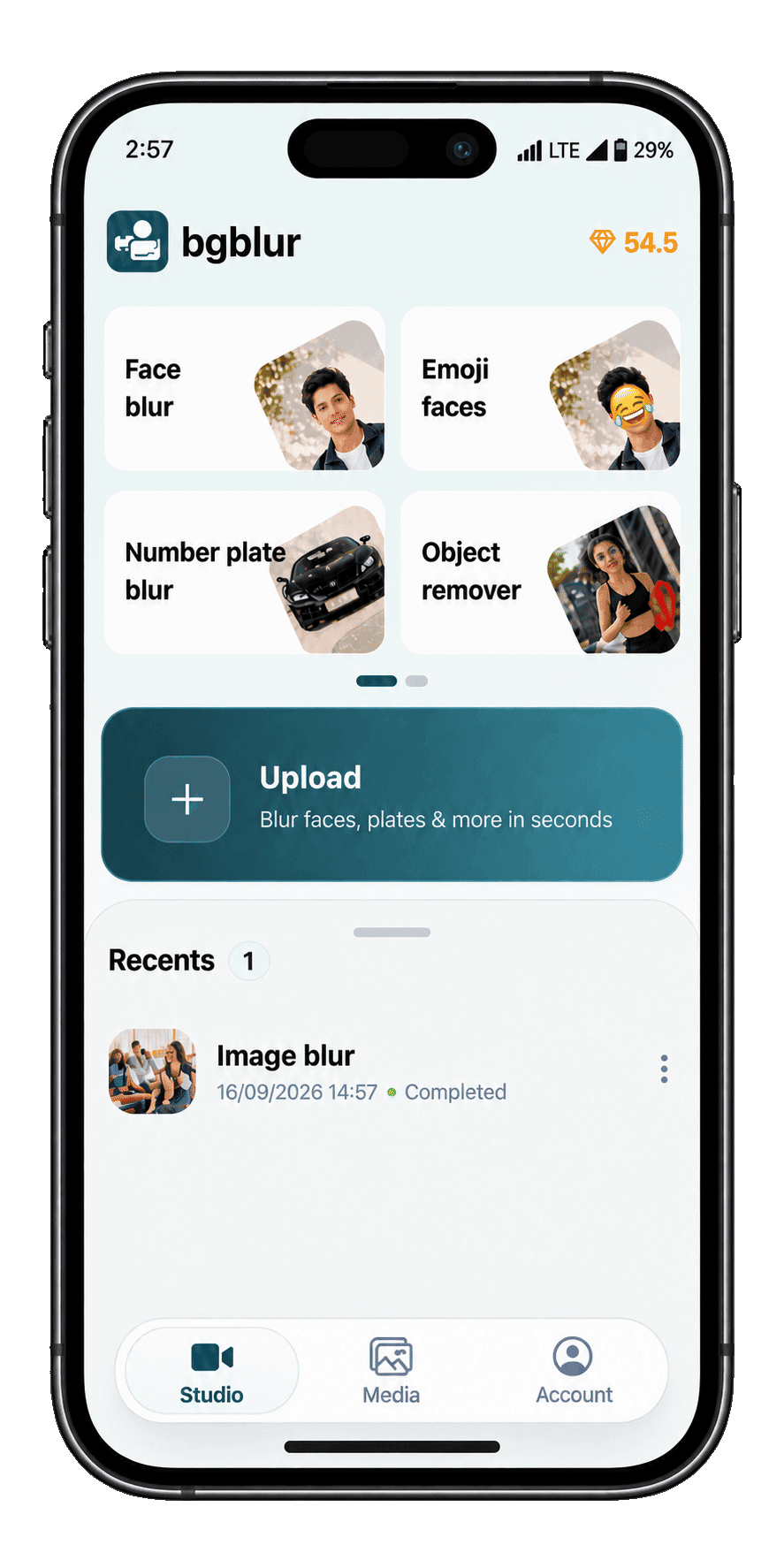 BGBlur mobile app preview