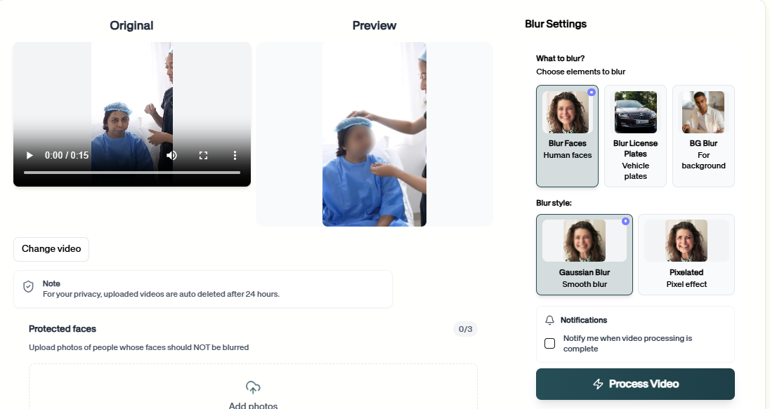 Select Medical Blur Preferences