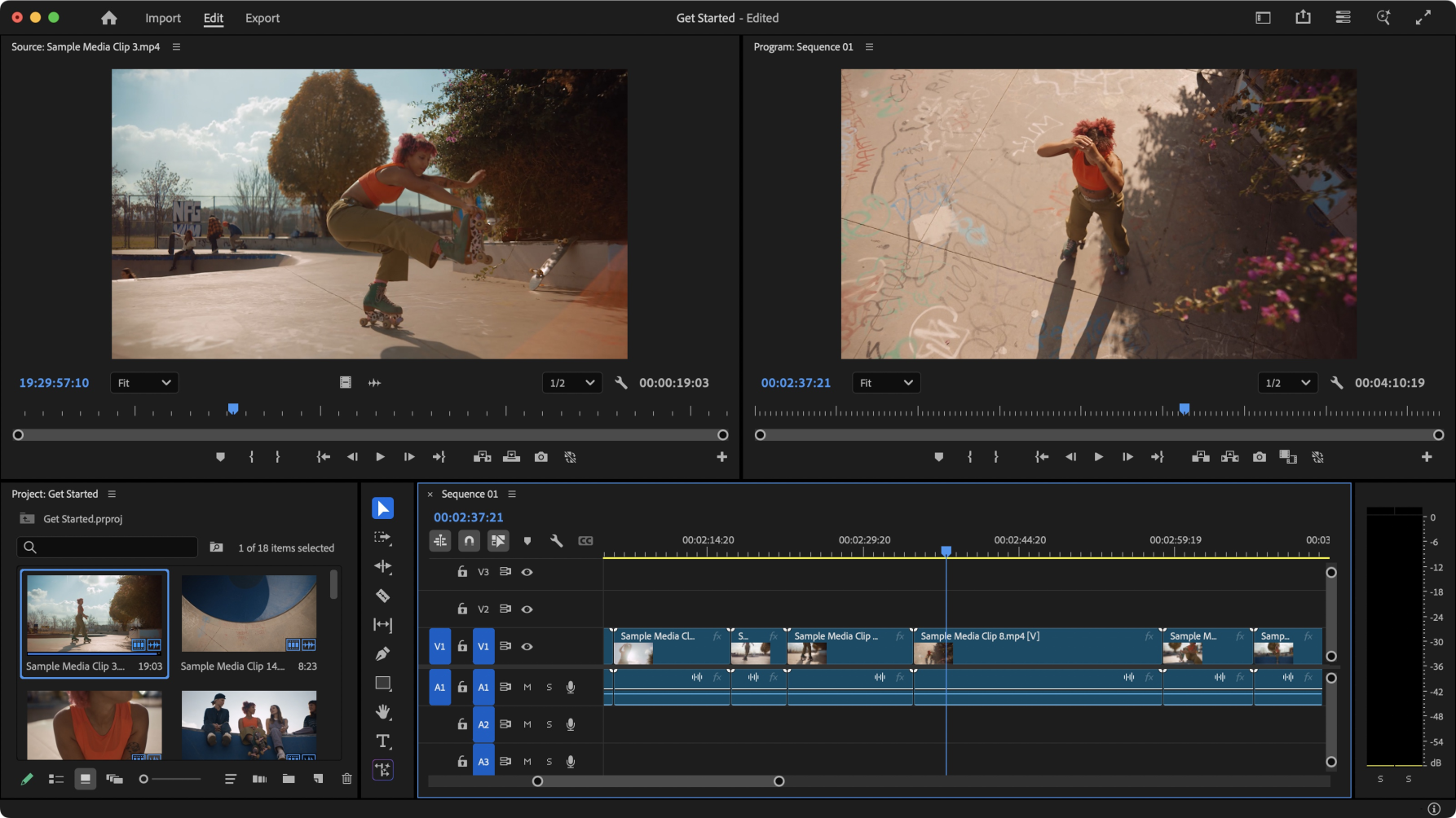 Adobe Premiere Pro Video Editing Interface