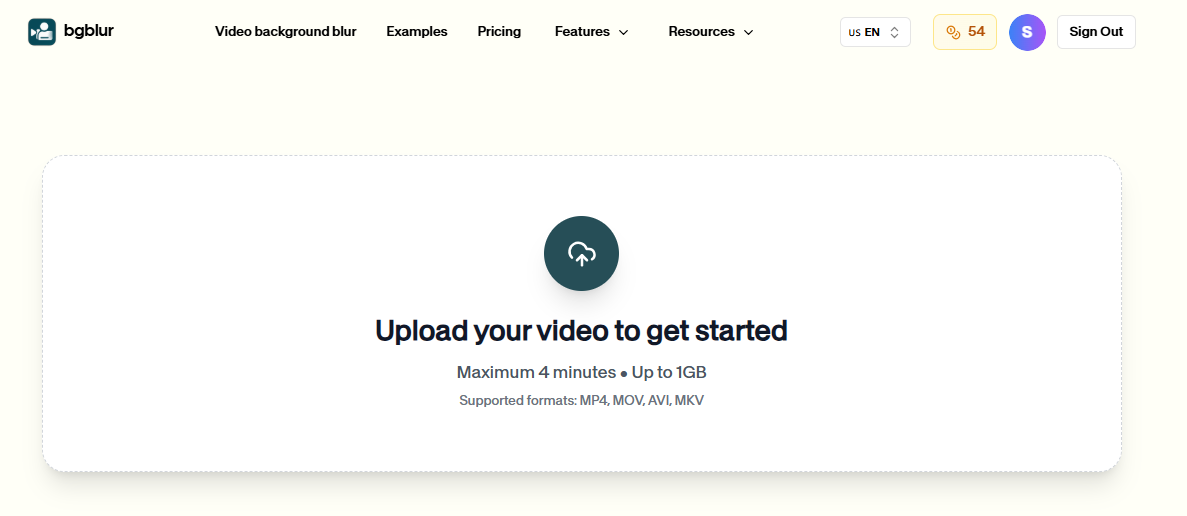 Upload Surgery Video to BGBlur